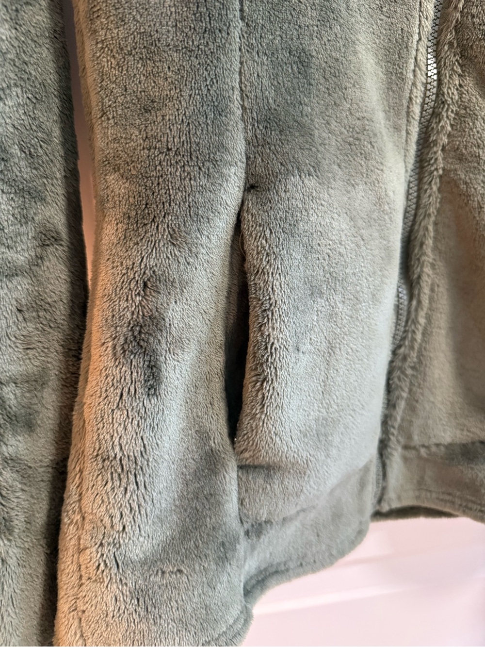 Bench Olive Green Plush Fleece Full-Zip Jacket - Picture 4 of 6
